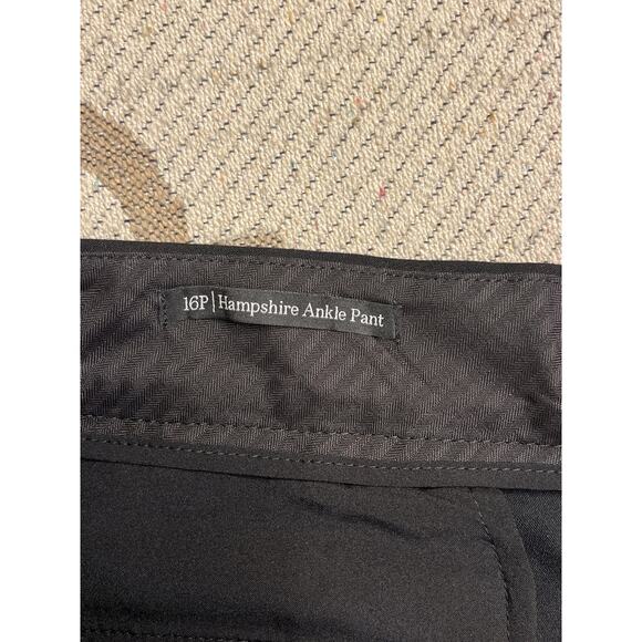 Talbots Hampshire Straight Ankle Black Pants, size 16P, NWT - Picture 3 of 14